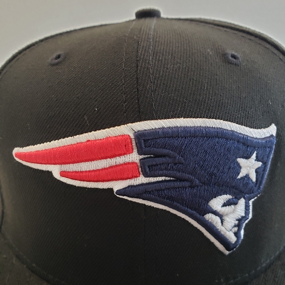 New Era NFL New England Patriots Fitted 59fifty Hat Cap Black sz 7 3/4 - Picture 2 of 7